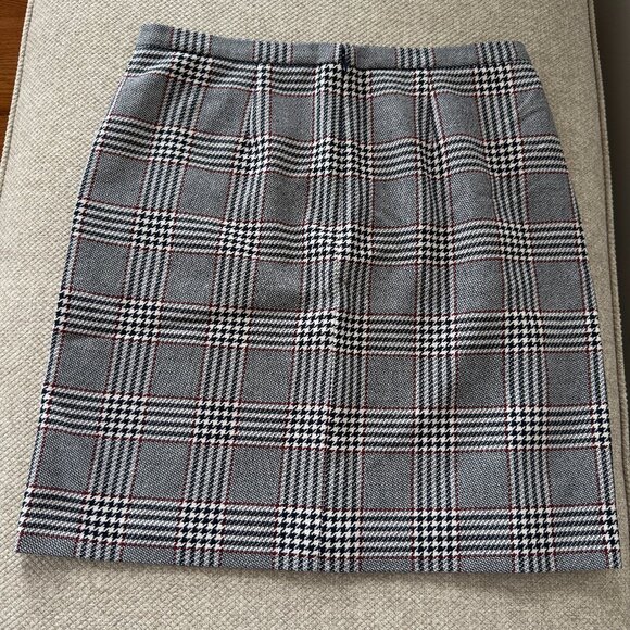 Anne Klein Dresses & Skirts - Anne Klein Women's Marine Blue Combo Plaid Pencil Skirt Size 8